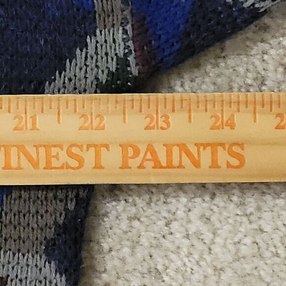 Vtg 90s Uniform Code Sweater Mens L Geometric Pattern Cosby Preppy Y2K D… - Picture 7 of 12